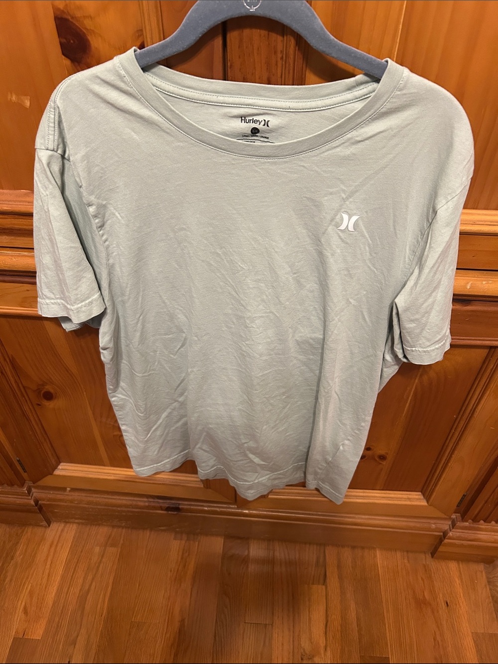 Hurley Short Sleeve Logo Tee in Sage Green